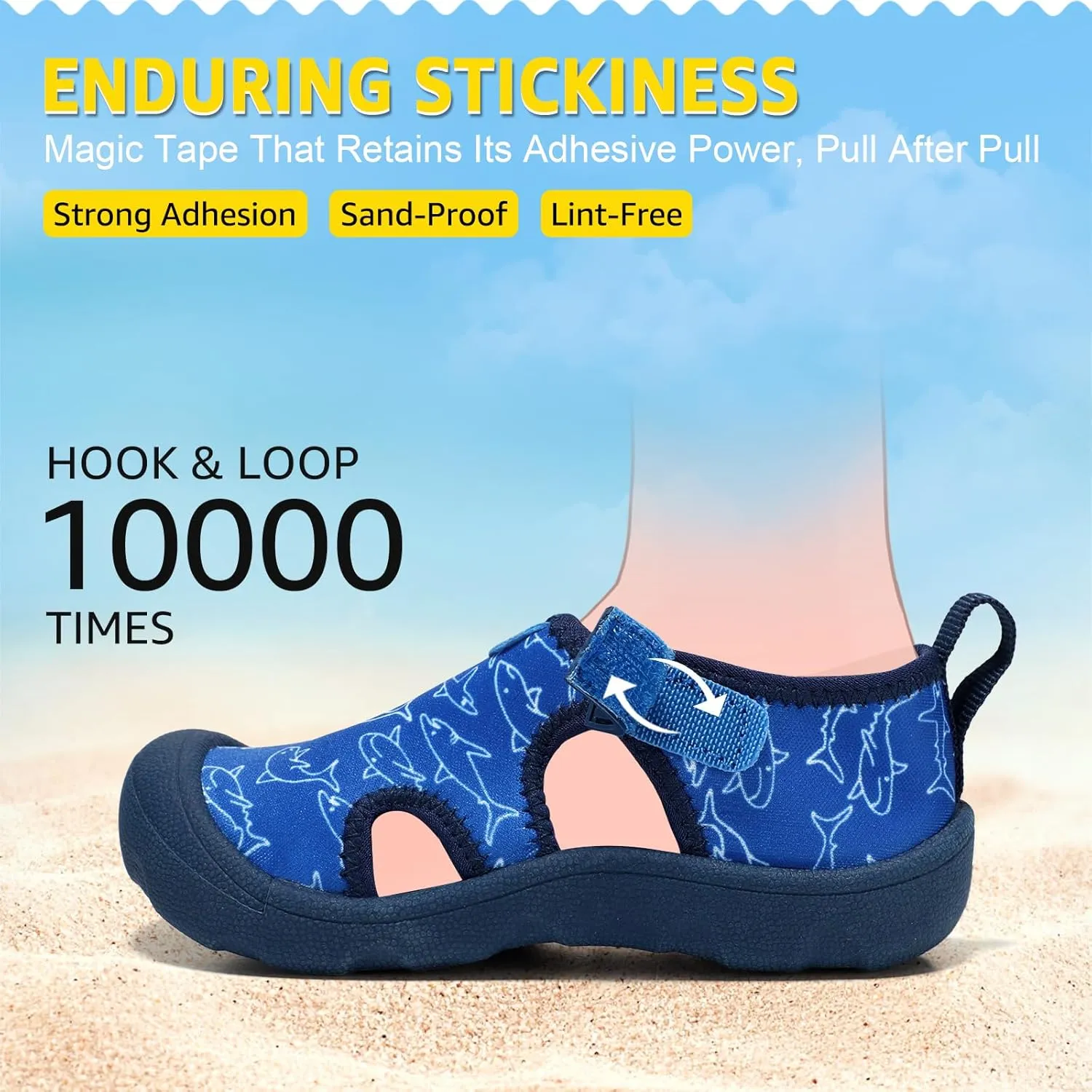 Boys Girls Water Shoes Quick-Dry Wide Toe Box Shoes Toddler Cute Beach Swim Pool Shoes(Toddler/Little Kid)