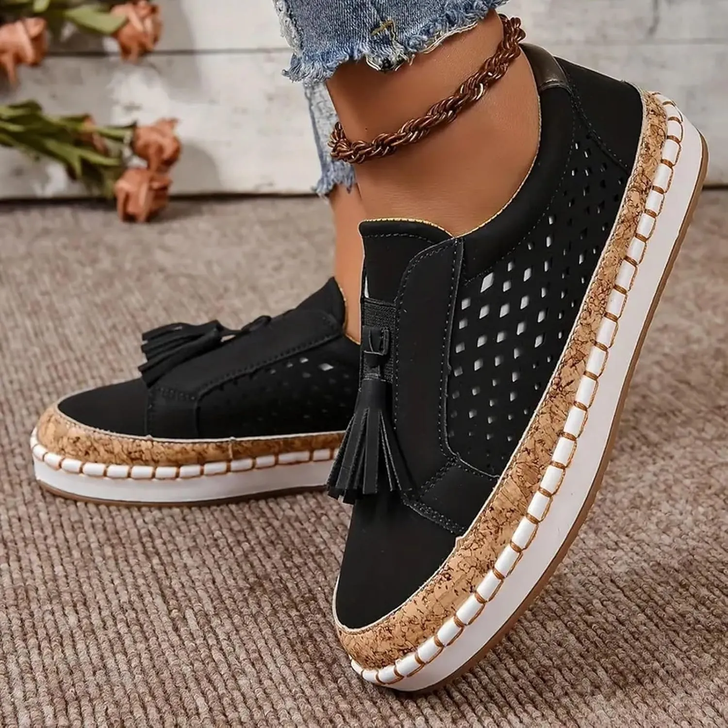 Cathalem Loafers for Women 2024 Libiyi Sneakers Dotmalls Shoes Ultra-Comfy Breathable Sneakers Comfy Orthotic Sneakers