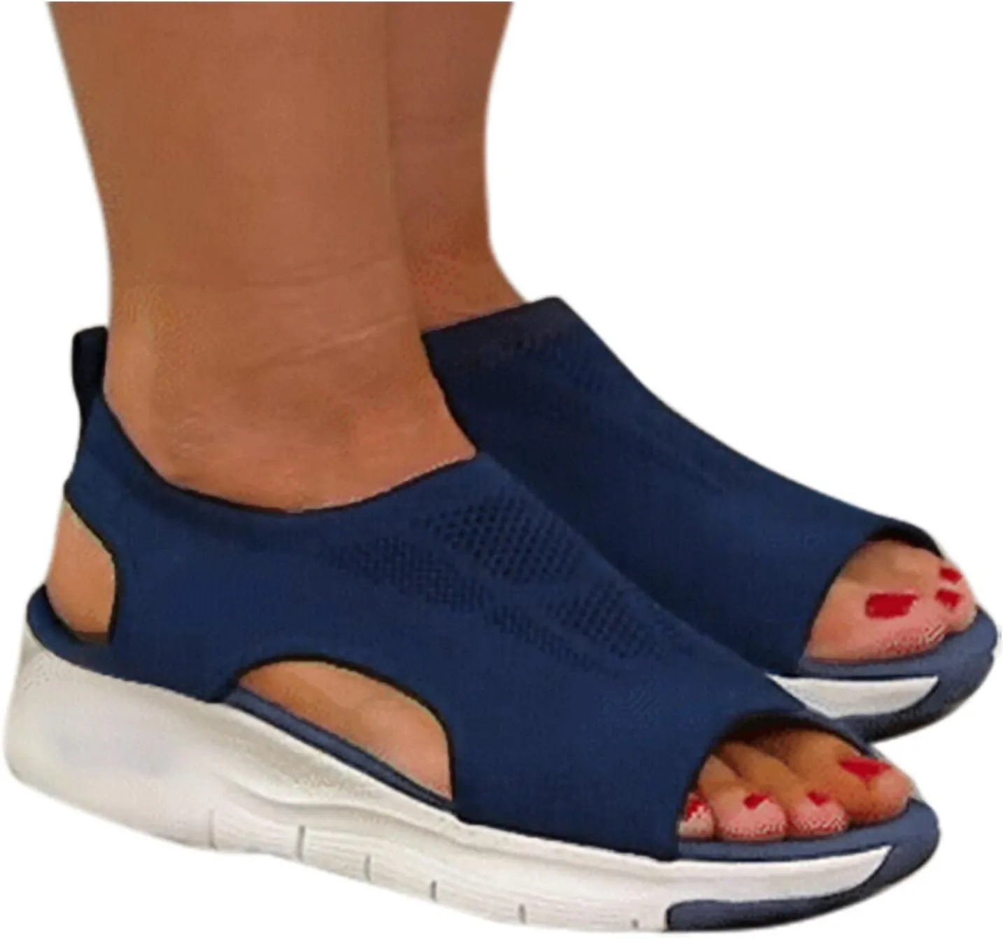 Cathalem Women's Breathable Orthopedic Sandals Comfortable Walking Tennis Shoes Sandals Plantar Fasciitis Hiking Sandals