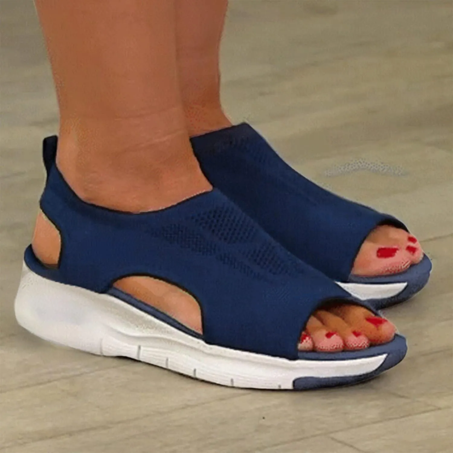 Cathalem Women's Breathable Orthopedic Sandals Comfortable Walking Tennis Shoes Sandals Plantar Fasciitis Hiking Sandals