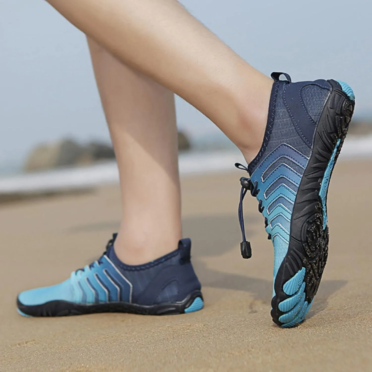 Mens Breathable Water Shoes Quick-Dry Pool River Sea Sock Shoes Beach Sports Swim Shoe for Boating Fishing Diving