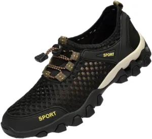 Men's Summer Sandals for Outdoor Sports Hiking Shoes Breathable Hollow Shoes for Water Activities