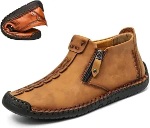 Phanile Mens Shoes, Men's Outdoor Comfy Arch Support Waterproof Walking Shoes, Orthopedic Sneakers Slip on Loafers