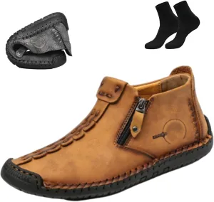 Phanile Mens Shoes,Phanile Men's Outdoor Comfy Arch Support Waterproof Walking Shoes,Orthopedic Sneakers Loafers