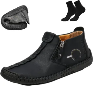 Phanile Mens Shoes,Phanile Men's Outdoor Comfy Arch Support Waterproof Walking Shoes,Orthopedic Sneakers Loafers