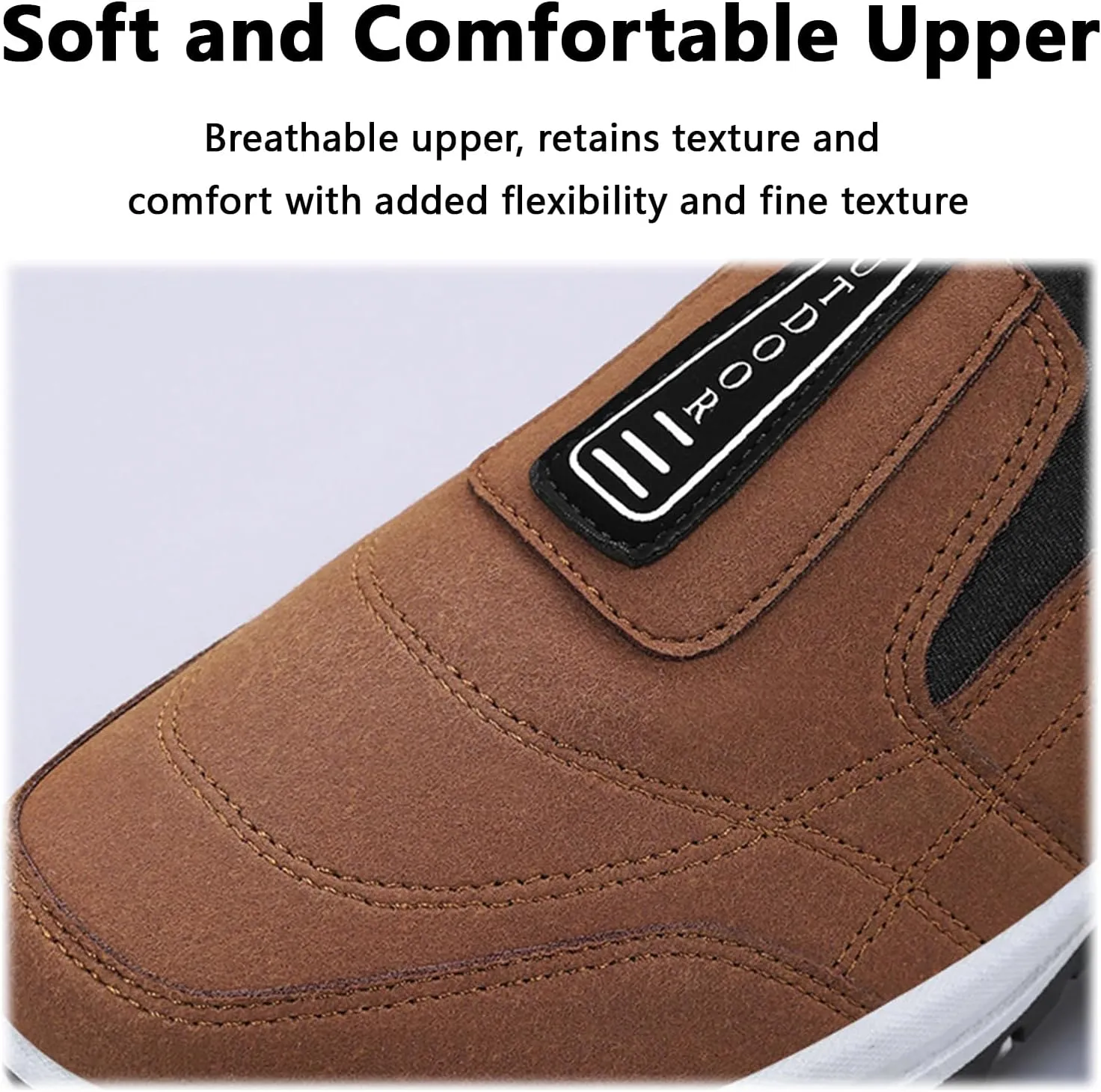 Teresad Shoes Men, Men's Comfortable Waterproof Orthopedic Walking Shoes Hiking Footwear, Lightweight Breathable
